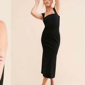 Elliat black perri midi dress